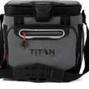 Titan by Arctic Zone Deep Freeze Cooler - Zipperless Hardbody Cooler - Deep Freeze Insulation, HardBody Liner, and SmartShelf, 16 Can