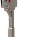 Step2 MailMaster Express Mailbox & Post, Weather Resistant, Large Outdoor Mailboxes, Made of Durable Plastic, Easy to Install, Flag Included, Mocha
