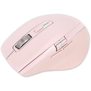 INFINMIND Wireless Bluetooth Side Scroll Mouse with Multi-Device, Ergonomic Computer Mice with Smart Flying Scroll, Quiet Click for Computer, Laptop, iPad, Tablet, MacBook (Pink)