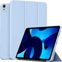 Case for iPad (A16) 11th Generation 11 Inch 2025/ iPad 10th Generation 10.9 inch 2022, Auto Wake/Sleep, Support Touch ID, Slim Trifold Stand Protective Cover with Soft TPU Back (Light-Blue)