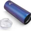 BYO by BUILT 20 Ounce Double Wall Stainless Steel Tumbler Iridescent Blue 5237923