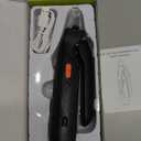 2-in-1 Dog & Cat Nail Clippers and Grinder with Light  Safety Guard to Avoid Overcutting, Sharp Blade, Painless Quiet Pet Nail Claw Trimmers, Professional Grooming Tool for Large Small Pets (Black)