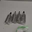 AOZITA 4 Pack, 100ml Dropper Bottles with 1 Funnel & 4 Labels - Essential Oils Bottles for Health, Personal Care & Beauty - 3.4oz Thick Dark Amber Glass Tincture Bottle with Eye Droppers, Leakproof