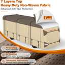 Umbrauto Class A RV Cover 34' ~ 37' – Upgraded Heavy-Duty 7-Layer Top Class A Motorhome Cover, Windproof & Breathable Toy Hauler Travel Trailer Covers Includes 3 Extra Straps & Gutter Covers