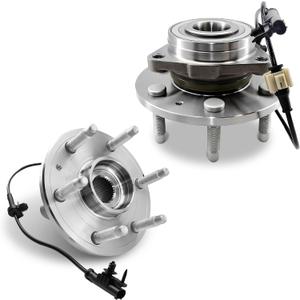 2Pcs 515096 [4WD AWD] Front Wheel Hub Bearing Assembly 6 Lugs w/ABS Compatible for Cadillac Escalade ESV EXT Chevy Silverado Suburban 1500 Tahoe Avalanche GMC Sierra Yukon XL 1500 2007-2014