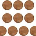 Indoor and Outdoor Flower Pots 10pcs Bamboo Macetas Flower Pot Plant Saucer Cactus Flower Pot Tray Round Flower Pot Tray Modern White Ceramic Flower Pot