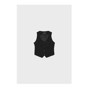 Vest Medium Formal Business Waistcoat Black 3 Pack Small