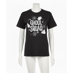 Halloween Black T-shirt with a ghost print, M