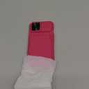 For iPhone 15, iPhone 14, iPhone 13 Wallet Case with Card Holder(4-5 Cards), Slide Camera Cover, Military Grade Drop Protection, Heavy Duty Girly Men Phone Case for iPhone 15/14/13, Hot Pink