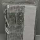 13x13 Storage Cube Bins 4Pack,Collapsible Cube Storage Organizer for Closet, Fabric Storage Box w/ Rope Handles, Foldable Storage Baskets for Shelves, Clothes,Closet Organization - White/Gray (131313/4pcs)