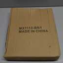 Vrisa Wood Can 5.3 Gallon Office Wastebasket Farmhouse Rectangular Garbage Can with Built-in Handles Small Can for Bedroom Office Kitchen Bathroom Under Desk Large Storage (1 Pack, Rustic Brown)