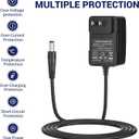 DC 12V 1.5A Switching Power AC Adapter Supply Home Power Adapter for Yamaha PSR YPG YPT DD Series Keyboard F570 T7 T756 FW759 FW759P FW760 FW789 G70 etc. - with 5.5x2.5mm Tips