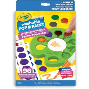 CRAYOLA Washable Pop & Paint Watercolour Palette