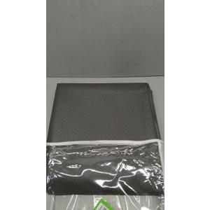Majestic Giftware PVC Faux Leather Rectangle Tablecloths | (TCE6-54180) Gray Waterproof & Spill Proof Dining Table Cover | Decorative Washable Tablecloth for Home, Kitchen, Party (54X180)