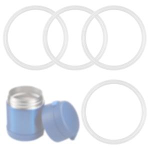 4pcs Replacement Seal Ring for Thermos Funtainer 10oz Food Jar, BPA-Free Silicone Food Container Gaskets for Lid Seals Kitchen Storage (White)