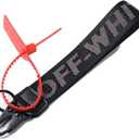 IMPORTUNK OFF Classic Keychain Lanyard for Keys can Hang Key,Wallet,Jeans Decoration Cute Lanyard  (Black)