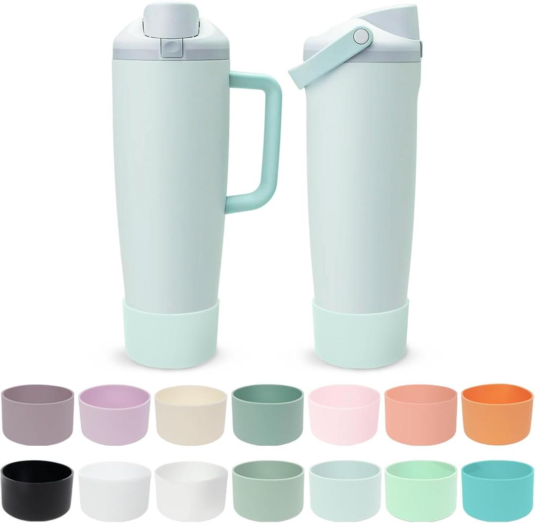 Silicone Boot for Owala 30oz & 40oz FreeSip Sway Bottles & Tumblers - Non-Slip, Scratch-Resistant, Stability Enhancer,  (Summer Paradise)