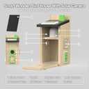Solar Bird House with Camera - 2K HD Wooden Smart Birdnest Watch Birds Nesting & Hatching in Real Time, 2.4G WiFi with Camera Inside AI Identify Bird Behavior, Ideal Gift for Bird Lovers