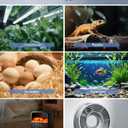 Digital Temperature Controller, Heating & Cooling Thermostat Plug Outlet, 40F~210F, 15A 1800W, LCD Display, Temperature Controlled Outlet for Home, Greenhouse, Chicken Coop, Reptile