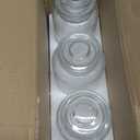 Le'raze Food Storage Containers with Airtight Lids - Retro Design - Pantry Organization, Glass Canisters Storage for Cookies, Tea, Sugar, Candy Jars, Sugar Packet, Set of 3