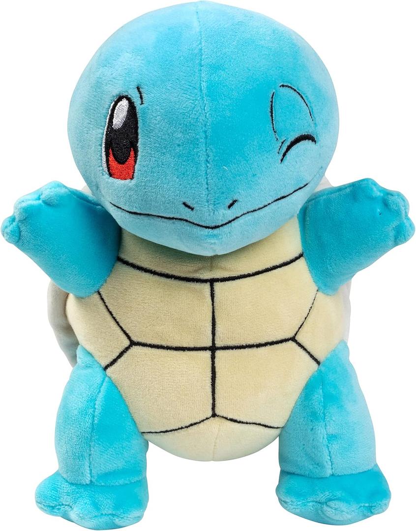 Pokemon Squirtle 8" Plush Toy - Quality Soft Stuffed Animal Figure - Gift for Kids, Boys, Girls - 2+