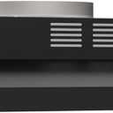 FIREGAS Black Range Hood 30 inch Under Cabinet, Ducted/Ductless Convertible Kitchen Hood, Stainless Steel Stove Vent Hood with 2 Speed Exhaust Fan, Rocker Button Control, 300 CFM Powerful Suction