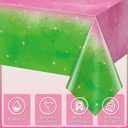 6pcs 54x108Inch Witch Party Decorations Tablecloth,Pink and Green Disposable Rectangle Plastic Table Cloth,Witch Theme Table Cover for Kids Baby Shower Wedding Birthday Party Supplies Decors