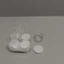 Patelai 4 Pieces Round Wide-mouth Leak Proof Plastic Container Jars with Lids for Travel Storage Makeup Beauty Products Face Creams Oils Salves Ointments DIY Making (1 Ounce,Clear)