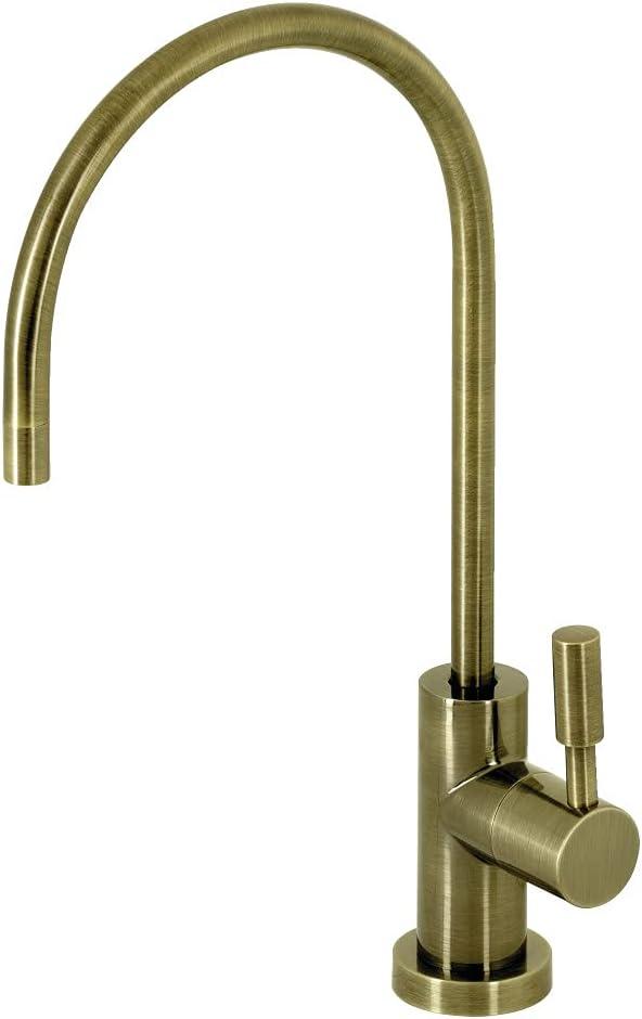 Kingston Brass KSAG8193DL Concord Reverse Osmosis System Filtration Water Air Gap Faucet, Antique Brass