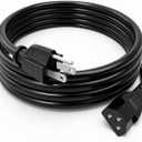 D2 NEMA Power Cord KIT0257 for Traeger D2 Series Grills, 3-Prong Power Cable for Weber Grills, Power Cord for Power XL Grills, Replacement Cord for Bradley Electric Smokers, 6 ft, 1pcs