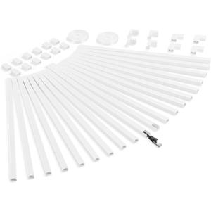 340in Cord Covers for Wires on Wall, One-Cord Wire Covers for Cords, Small White Cord Hider Wall, LZEOY Cable Raceway Wire Hider for Cords, Paintable Cable Concealer - 20x L17 W0.59in H0.4in
