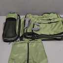 BAGAIL 6 Set Compression Packing Cubes Travel Accessories Expandable Packing Organizers (Half Mesh, 6-Matcha Green)