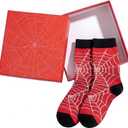 Boys Socks Spiderweb Toddler Cotton Ankle Socks with Gift Box for Kids  6-10 Children Sports Everyday Wear