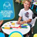 Clay and Play Dough Tools Six Piece Set - Ages 3 & Up DIMROM (47pcs)