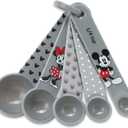 Disney Mickey and Minnie Mouse Measuring Spoons - Adorable Mickey Mouse Measuring Spoons for Kitchen (Gray/Red)