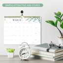 4 x Aesthetic Wall Calendar 2025-2026, 17 Monthly Horizontal Hanging Calendar with Julian Dates from August 2025 to December 2026, 14.5" x 11.5" Minimalist Modern & Simple Paper Wall Calendar for School, Home, Office (Green)