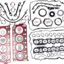 Engine Cylinder Head Gasket Seals Rebuild Set Compatible with Porsche Cayenne Turbo S Sport 4.5L M48.00 M48.50 2003-2007 94810417106 94810417205 94810112504