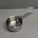 DEAYOU 18/10 Stainless Steel Butter Warmer Measuring Pan, 0.5-Quart Milk Warmer Pot with Dual Pour Spouts, 17OZ Small Sauce Pan for Stove Top, Chocolate Melting, Coffee Tea Soup Warming