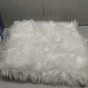 Goolela Carpet Runner White Fluffy Faux Fur Plush Furry Shaggy Bedside Cute Rugs for Bedside Dorm Fireplace, Rectangle 2x6