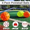 Zdgao Portable Pickleball Net for Driveway, 22FT Regularion Size Pickle Ball Net with Outdoor Pickleballs and Carry Bag, Weather Resistance Steady Steel Frame