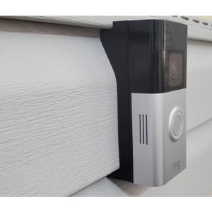 Dutch Lap 4.5 Inch Siding Mounting Bracket Compatible with Ring Battery Doorbell Plus, 3D Printed PETG, UV Resistant, Black