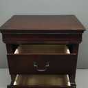 Signature Design by Ashley Alisdair Traditional 2 Drawer Nightstand, 23.75" Tall, Dark Brown
