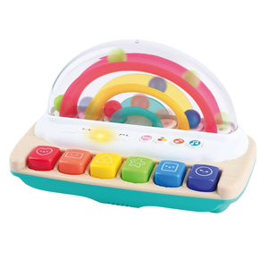 Baby Piano Toy 6-12 Months Light Up Music Keyboard Baby Toys for 3 6 9 12 18 Months with 4 Modes, Infant Educational Early Learning Toys, Small Musical Piano Toy 1 Year Old Boys Girls Gift