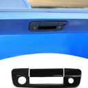 for RAM Tailgate Handle Trim Cover Bezel Black Compatible with 2009-2018 Dodge RAM Black Exterior Accessories