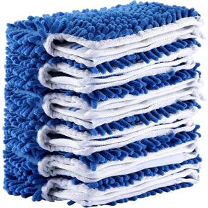 Microfiber Mop Refills, Compatible with O-Cedar Dual-Action Flip Mop, Replacement Mop Heads for Dry/Wet Use, Washable& Reusable for All Floor Cleaning (Pack of 6)