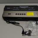 Bonsenkitchen Vacuum Sealer, Multi-Functional Food Sealer with 1 Roll Bag+ 5 Bags, Bag Storage | Built-in Cutter, Black Silver