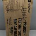 Forwode 4 Bike Hitch Mount Rack, Tiltable Foldable Bicycle Carrier Wobble Free Locking Hitch Quick Release 2-Inch Receiver Black (C-Upgraded version, 4Bike)