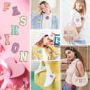 120 Pcs Self-Adhesive Chenille Letter Patches for Backpacks,Xmoiqer Chenille Patches Iron on Letters for Clothing,Self Adhesive Letters Stick on Patches for Hats Varsity Make-Up Bags DIY Gift Decor
