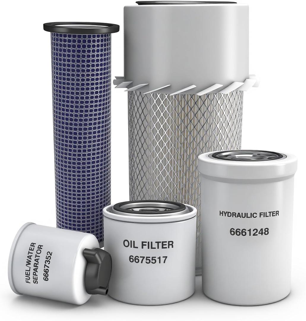 Maintenance Filter Kit, Fit For Bobcat Loader 751 751G 753 763 773 7753 753G 763G 773G S130 S150 S160 S175 S185 S205 T140 T180 T190#OE Hydraulic 6661248 6598362 6598492 6675517 6667352