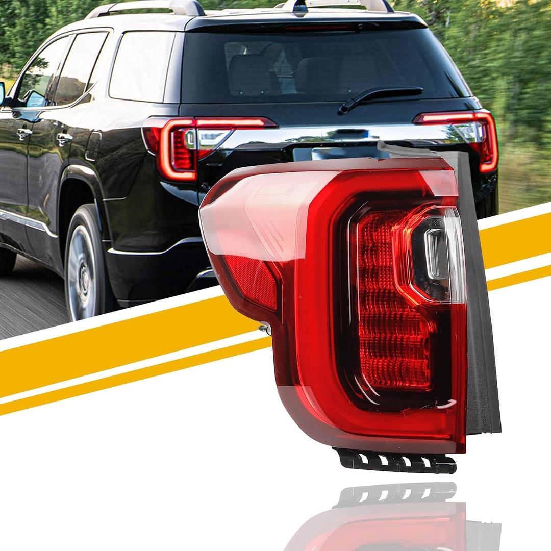 Dasbecan Tail Light Assembly Rear Lamp LED Type Compatible with 2020 2021 2022 2023 GMC Acadia Denali,SL,SLE,SLT Left Driver Side 84746543 85150720